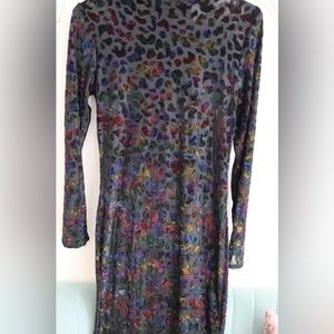 Sheer Leopard Print bodycon Dress